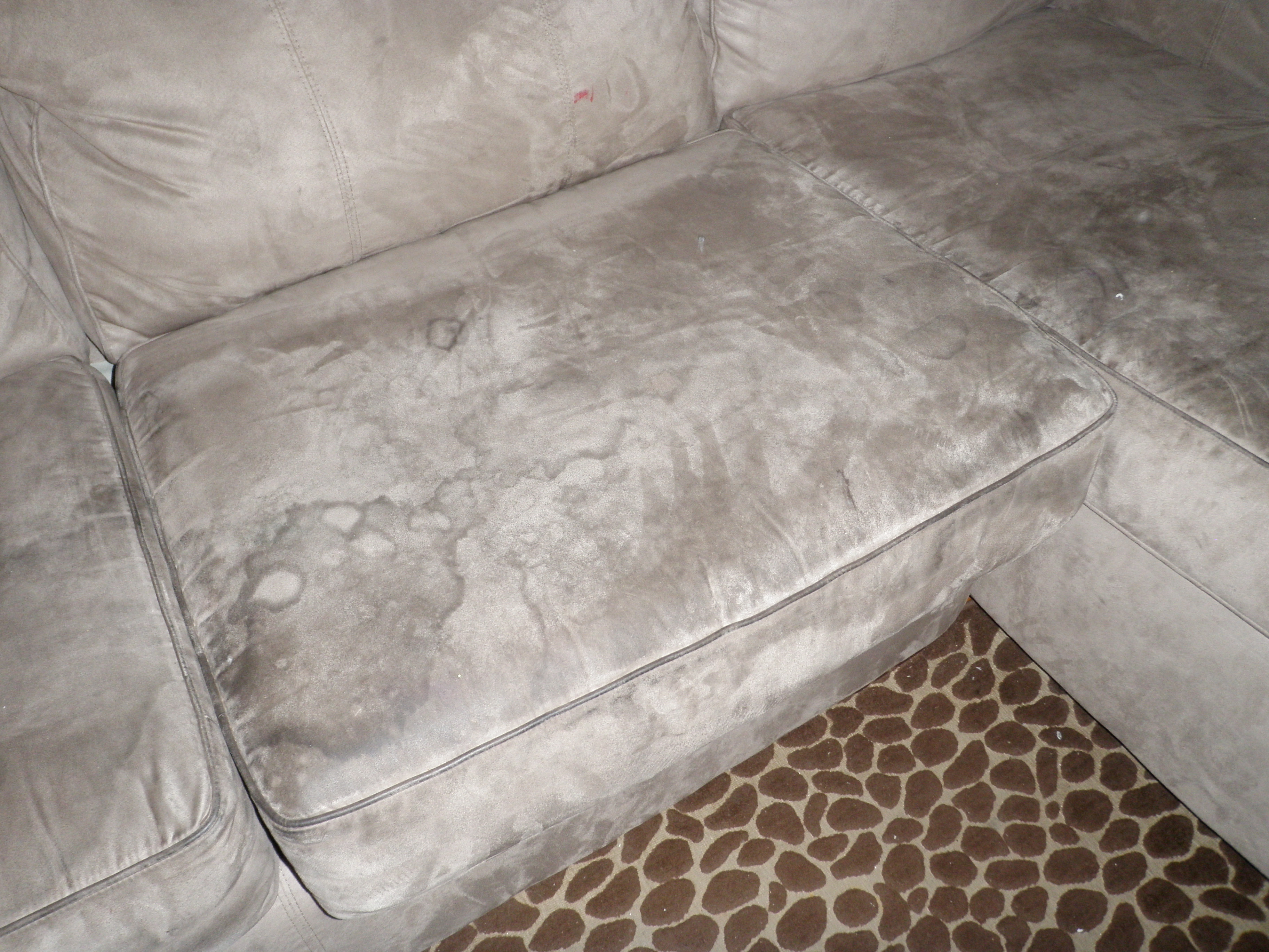 Spotted Microfiber Sofa